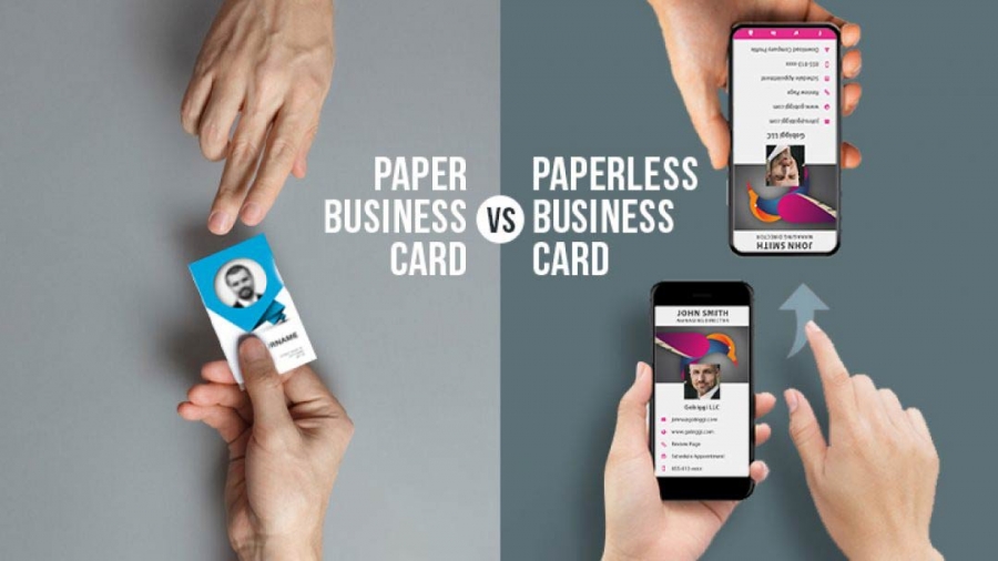 Paper Business Cards Vs. Paperless Business Cards